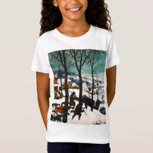 Hunters in the Snow Landscape Pieter Bruegel T-Shirt