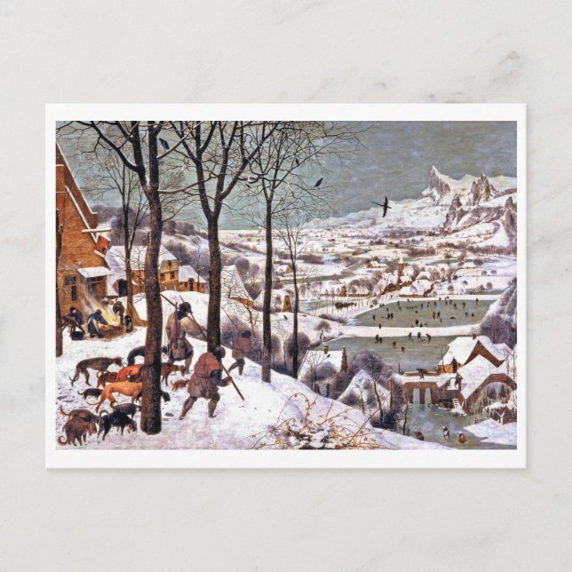 Hunters in the Snow, Pieter Bruegel the Elder Postcard (Front)