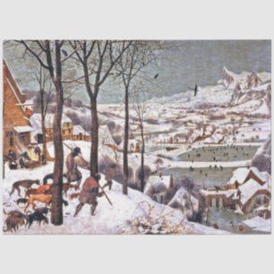 Hunters in the Snow, Pieter Bruegel the Elder Tissue Paper