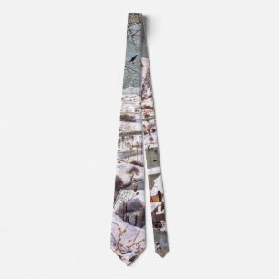 Hunters in the Snow (Winter), Pieter Bruegel Tie