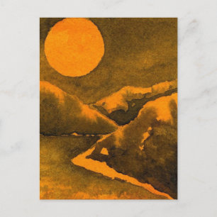 "Hunter's Moon #1" Country Roads Postcard
