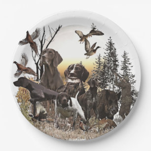 Hunters , partners for life GSP  Paper Plates
