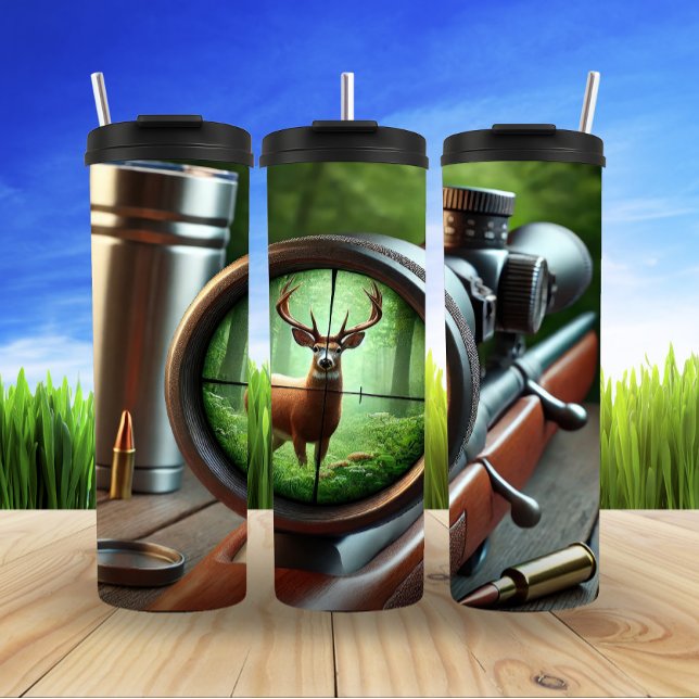 Hunter's View in Autumn Forest Thermal Tumbler (Creator Uploaded)