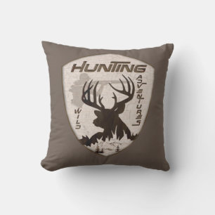 Hunting adventures square sticker keychain cushion