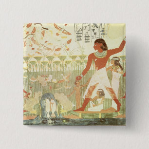 Hunting and Fishing 15 Cm Square Badge