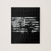 Hunting Archer American Flag  Bowhunting Hunt