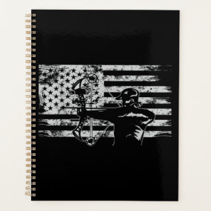 Hunting Archer American Flag Bowhunting Hunt Planner