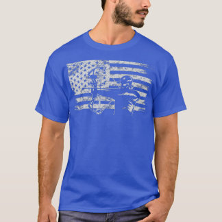 Hunting Archer American Flag T shirt Bowhunting