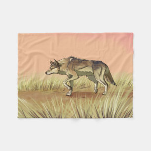 Hunting at Sunrise Fleece Blanket