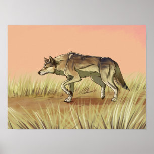 Hunting at Sunrise Poster