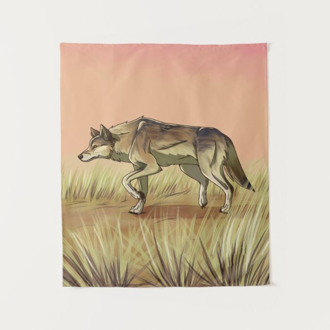Hunting at Sunrise Tapestry (Front)