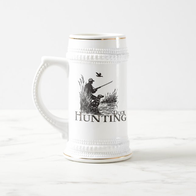 Hunting Beer Stein (Left)