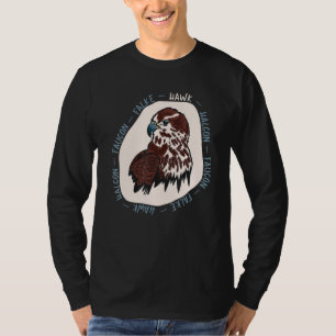 Hunting Bird And Predator Haucon Faucon Falke Hawk T-Shirt