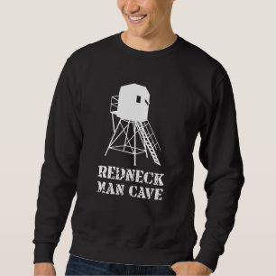 Hunting Blind Man Cave Funny Deer Hunter and Hunti Sweatshirt