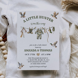 Hunting Boy Baby Shower Invitation