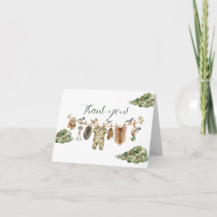 Hunting Boy Baby Shower Thank you Card
