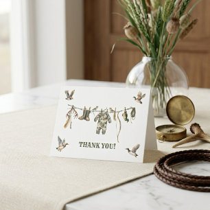 Hunting Boy Baby Shower  Thank You Card