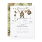 Hunting Camo Clothesline Baby Predictions Game