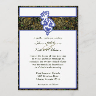 Hunting Camo Custom Outline Colour Invitation
