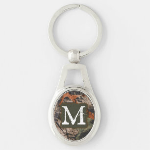 Hunting Camo Hunters Camouflage Real Lea Key Chain