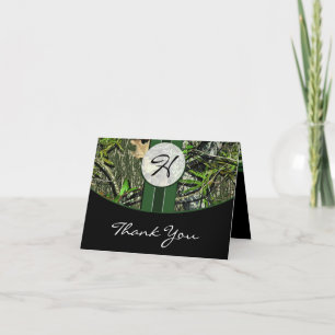 Hunting Camo Wedding Thank You Cards - Horizontal