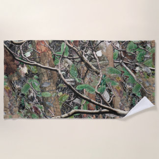 Hunting Camouflage Pattern 4 Beach Towel