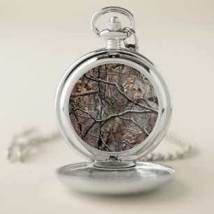 Hunting Camouflage Pattern 8 Pocket Watch
