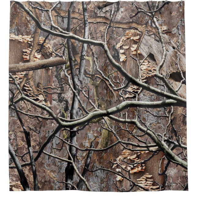 Hunting Camouflage Pattern 8 Shower Curtain (Front)