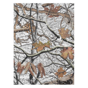 Hunting Camouflage Snow Pattern 2 Tablecloth