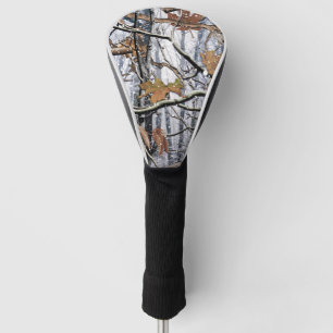 Hunting Camouflage Snow Pattern 3 Golf Head Cover