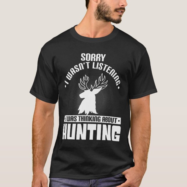 Hunting Camping Deer Hobby Hunter Mounteneer T-Shirt (Front)