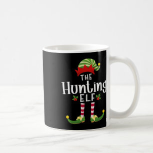 Hunting Christmas Elf Matching Pajama X-mas Party Coffee Mug