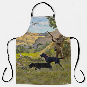 Hunting Chukar partridge  Apron