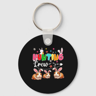 Hunting Crew Three Easter Bunny Guinea Pigs Huntin Key Ring