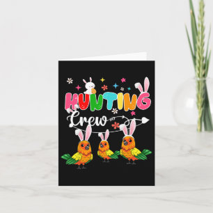 Hunting Crew Three Easter Bunny Sun Conures Huntin Card