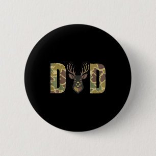 Hunting Dad Camo Deer Hunting Gift From Son Daught 6 Cm Round Badge