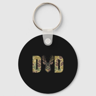 Hunting Dad Camo Deer Hunting Gift From Son Daught Key Ring