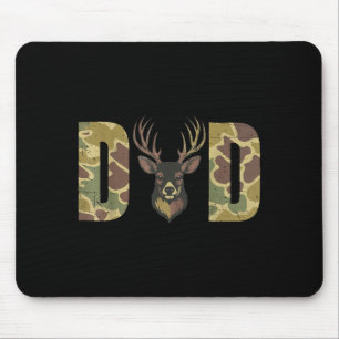 Hunting Dad Camo Deer Hunting Gift From Son Daught Mouse Pad