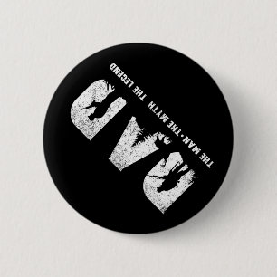 Hunting Dad The Man The Myth The Legend Father&#; 6 Cm Round Badge