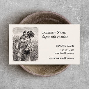 Hunting Dog and Pheasant Business Card