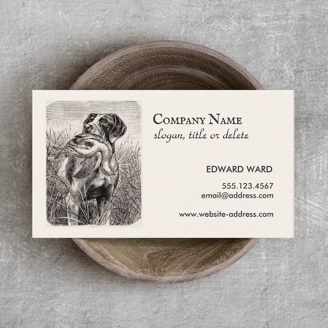 Hunting Dog and Pheasant  Business Card (Creator Uploaded)