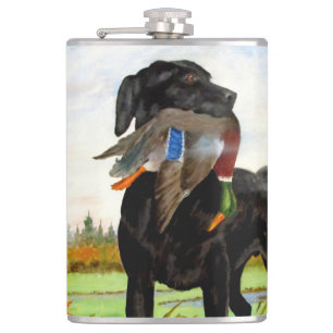 Hunting Dog Flask