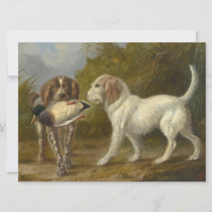 Hunting Dogs (by Carlo Ademollo) Card