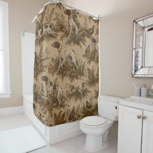 Hunting dogs duvet cover shower curtain