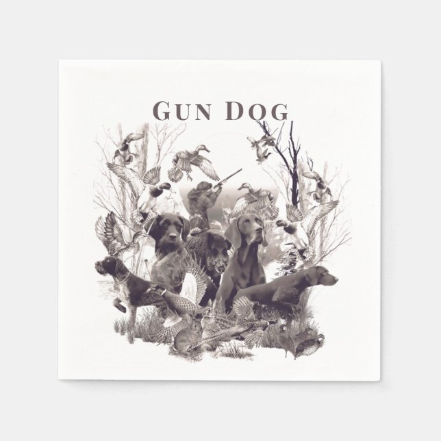 Hunting dogs ,Gun dogs, Hunting season  Napkin (Front)