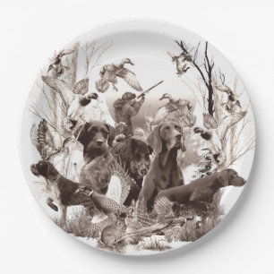 Hunting dogs ,Gun dogs,Hunting season  Paper Plate