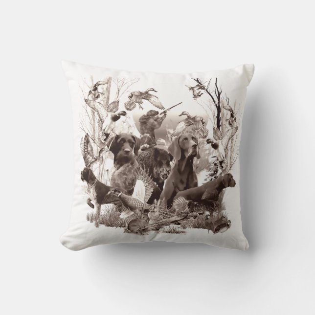 Hunting dogs ,Gun dogs,Hunting season T-Shirt Cushion (Front)