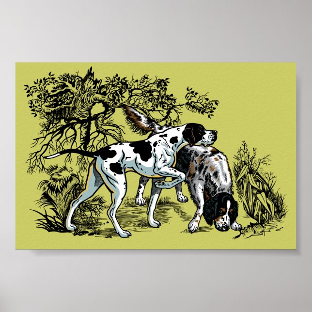 hunting dogs poster (Front)