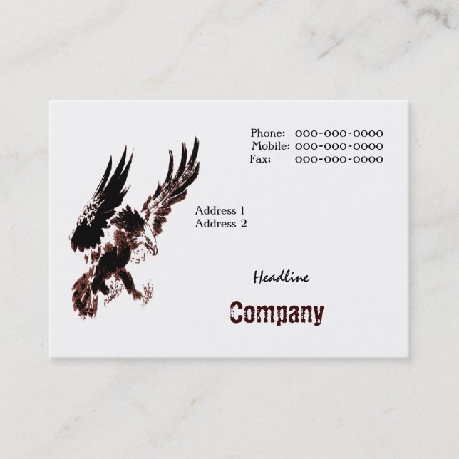 Hunting Eagle Business Card (Front)