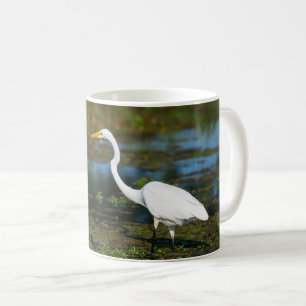 Hunting Egret Coffee Mug